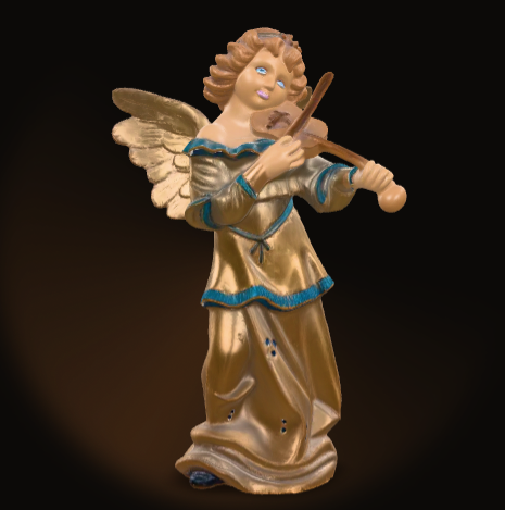 Golden Angel Playing Violin
